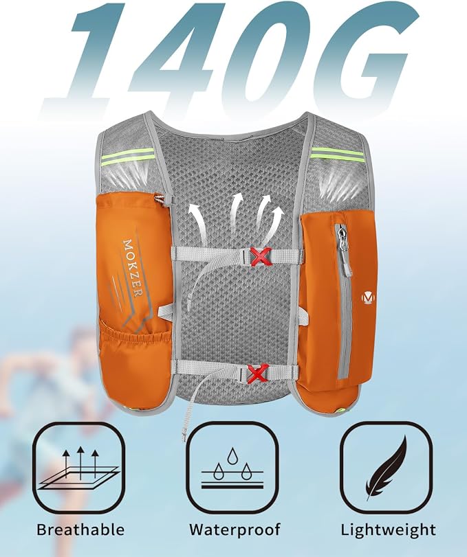 Running Hydration Vest with a 2L Water Bladder, Hydration Pack Lightweight - Image 4