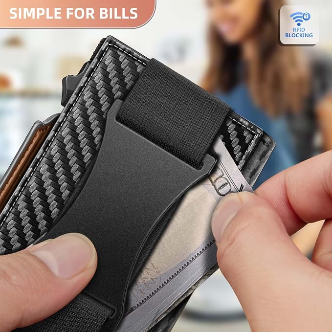 BULLIANT Men Wallet Gift Boxed, Slim Front Pocket Wallet Money Clip Card Holder - Image 6