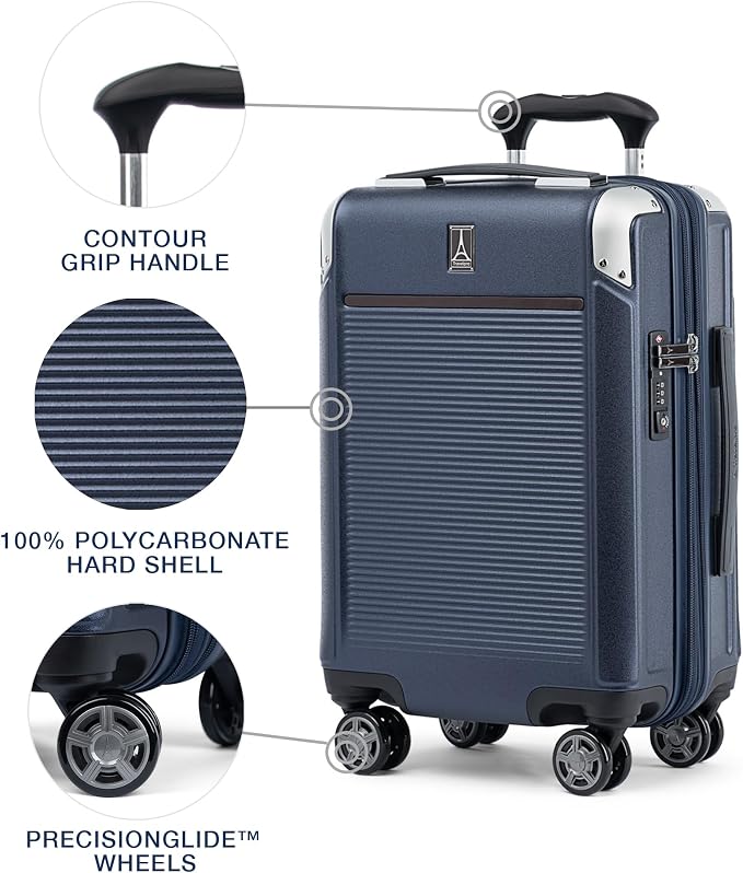 Travelpro Platinum Elite Hardside Expandable Carry on Luggage, 8 Wheel Spinner - Image 4