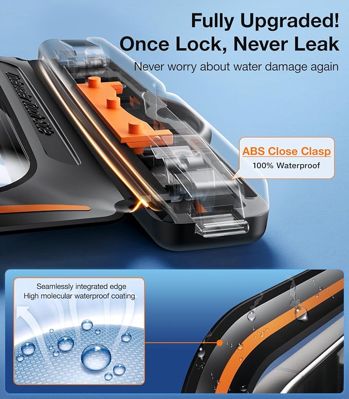 TORRAS 2 Pack IPX8 Waterproof Phone Pouch Floating, Underwater Screen Touchable - Image 4