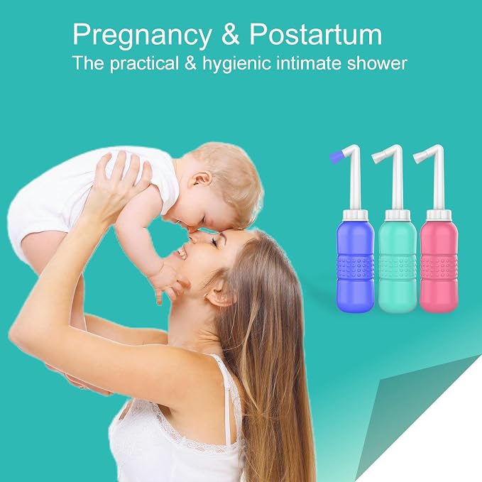 2pcs Portable Bidet Travel Bidet Bottle 450ml Peri Bottle - Image 4