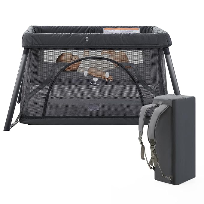 Travel Crib, Portable Crib for Baby, Pack and Play for Babies and Toddler by Sporary