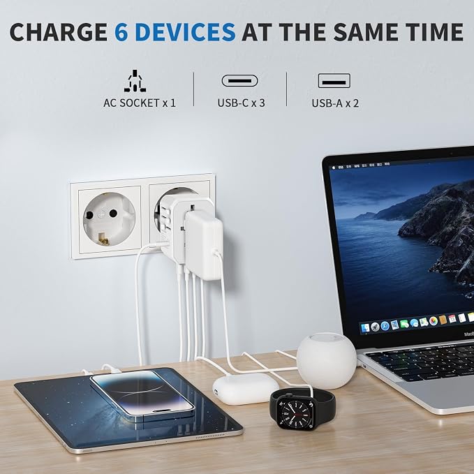 EPICKA Universal Travel Adapter, International Power Adapter - Image 3