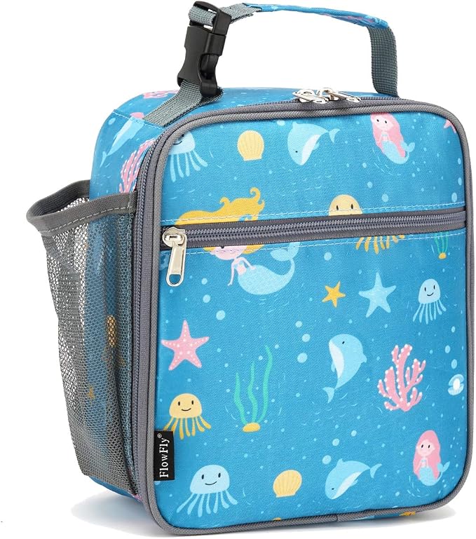FlowFly Kids Lunch box Insulated Soft Bag Mini Cooler Back to School Thermal by FlowFly