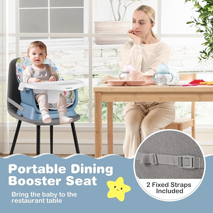 BABY JOY 16 in 1 High Chair, Convertible Baby Highchair - Image 6
