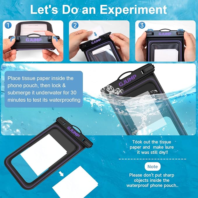 2 Pack Floating Waterproof Phone Pouch, Essential - Image 7