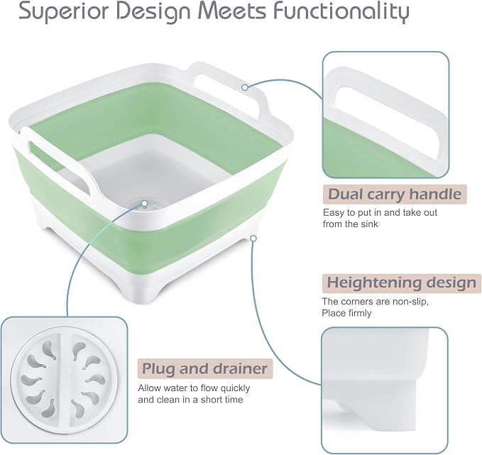 2.4 Gal Collapsible Dish Basin - Image 3