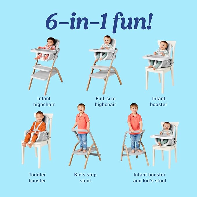 Graco EveryStep 6 in 1 High Chair, Babies and Toddlers Portable Slim High Chair - Image 2