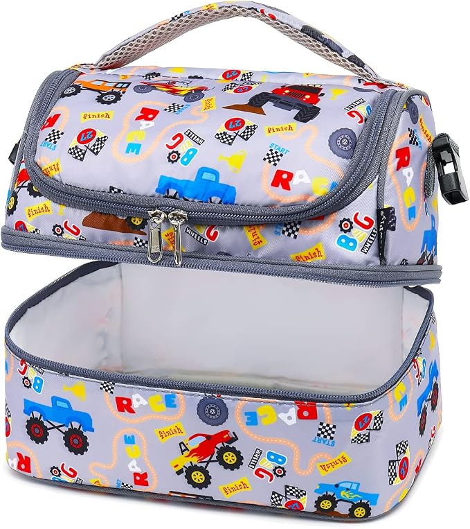 FlowFly Double Decker Cooler Insulated Lunch Bag Large Tote - Image 7
