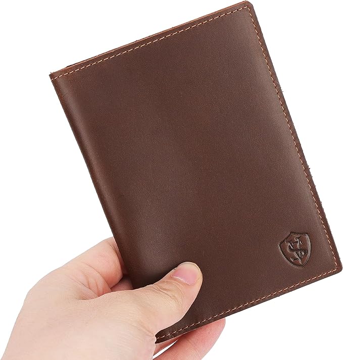 STAR VISTA Albatross Leather Travel Passport Holder, Minimalist Design - Image 9