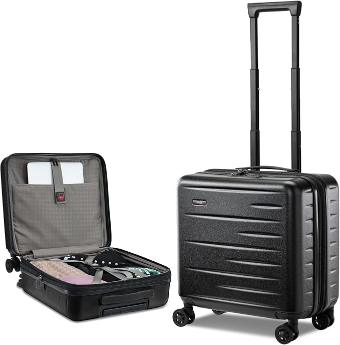 16 Inch Carry On Luggage Airline Approved, Expandable Lightweight ABS+PC Hard by CENSIEN