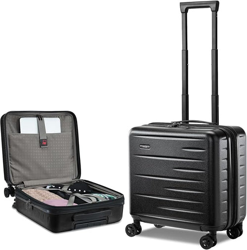 16 Inch Carry On Luggage Airline Approved, Expandable Lightweight ABS+PC Hard by CENSIEN