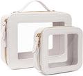 Travel Clear Makeup Bag Set, TSA Approved Cosmetic Bag Case by FFpaw