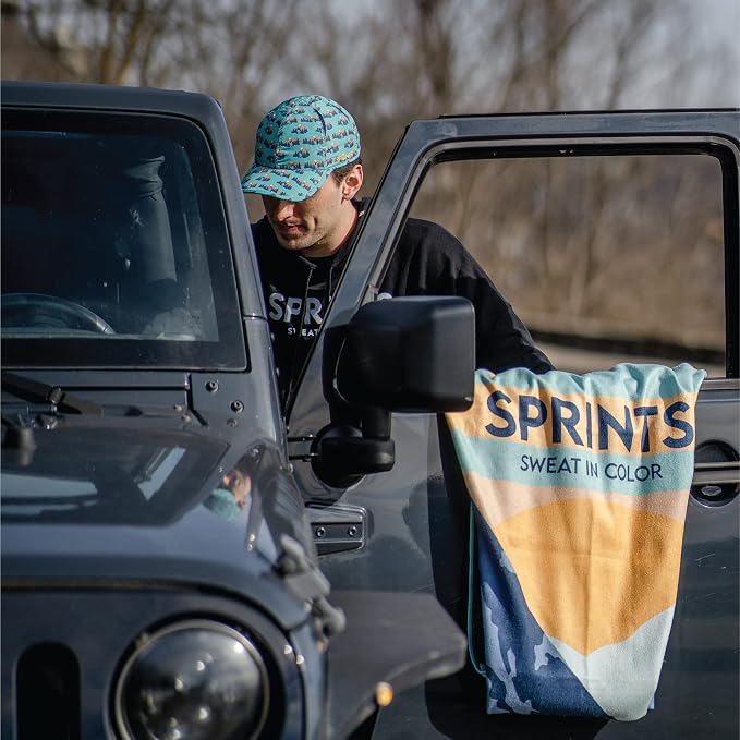 Sprints Athletic Running Towel, Full-Sized, Car Seat Cover - Image 4