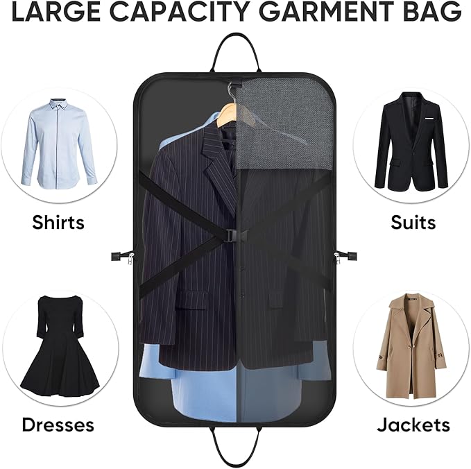 BALEINE Travel Garment Bag, Travel Suit Bag - Image 5