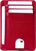 KARAKORAM Vertical Handcrafted Premium Leather Front Pocket Credit Card Holder by KARAKORAM