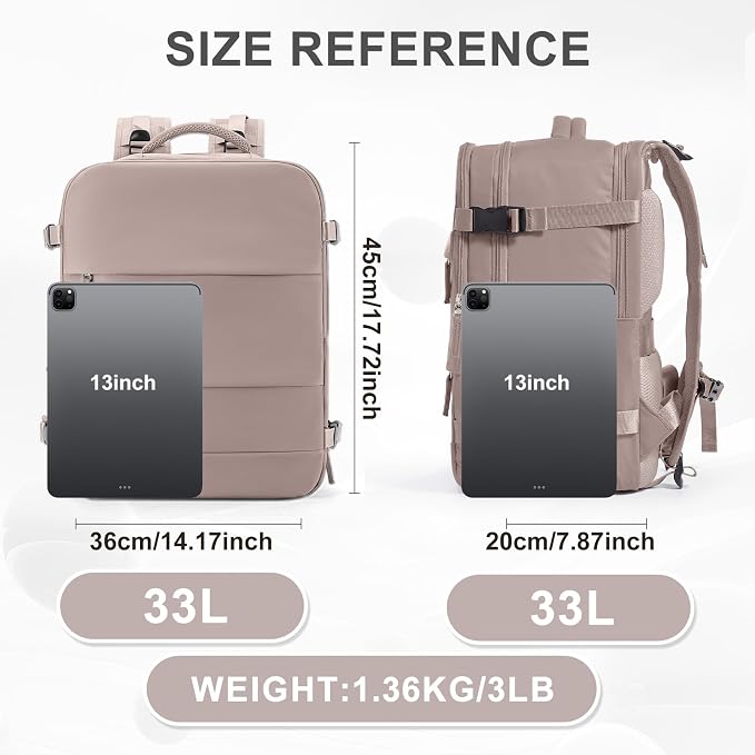 coowoz Large Travel Backpack Carry On - Image 8
