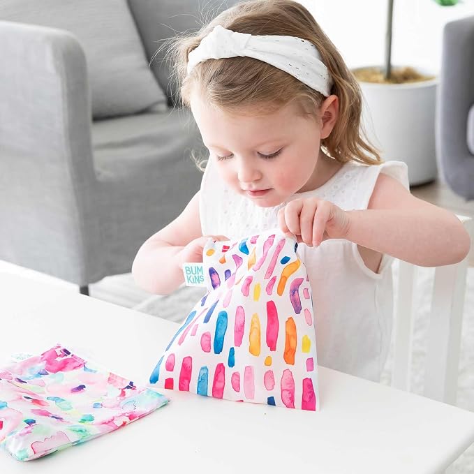 Bumkins Reusable Sandwich and Snack Bags, - Image 3