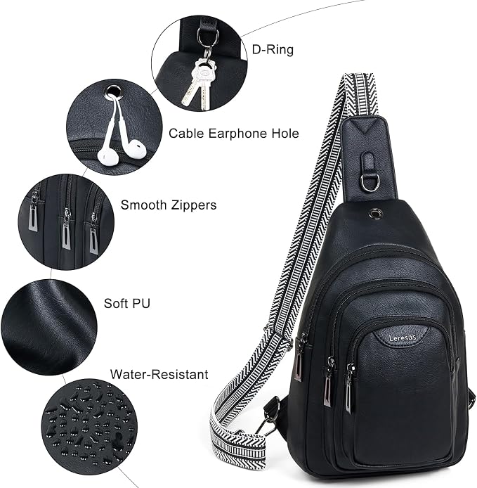 10L Crossbody Sling Bag for Women Men Anti Theft Cross Body Fanny Pack Belt Bag - Image 6