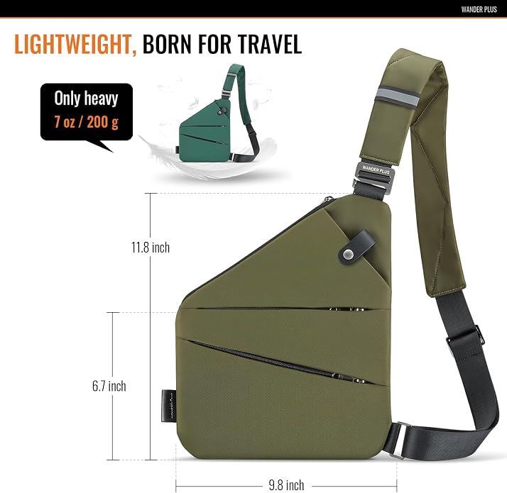 WANDER PLUS® Anti Theft Crossbody Travel Bag - Image 10