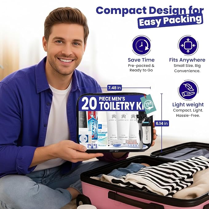 Trektote Travel Toiletry Kit for Men and Women – 20 Piece Set of Travel Size - Image 4