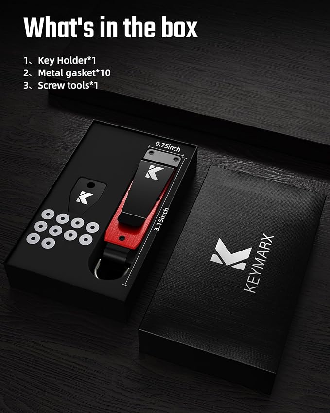Key Organizer for Men Compact Key Holder Minimalist Key Case Metal Key Chain - Image 6