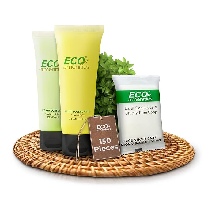 ECO Amenities 150-Piece Travel Kit: Soap, Shampoo & Conditioner Mini Kits in by ECOamenities
