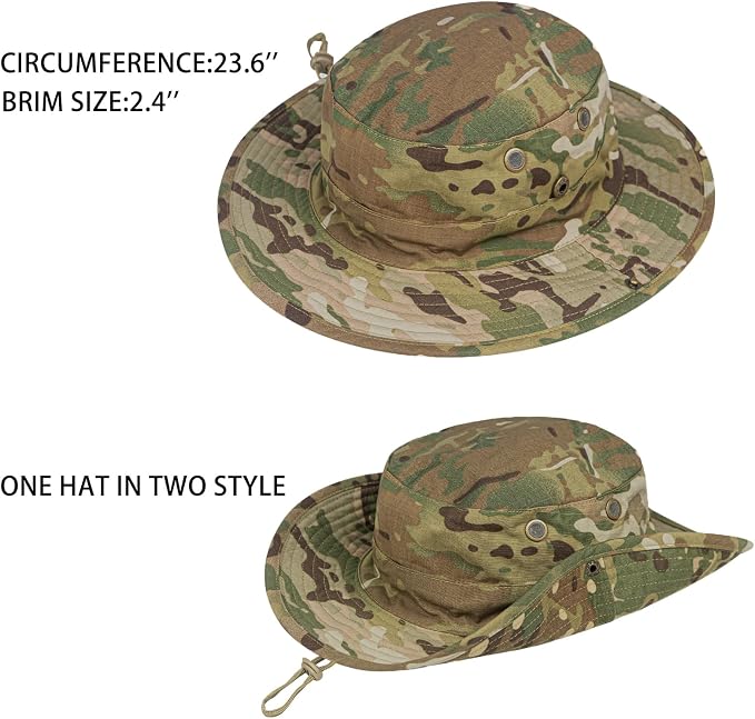 Sun Hats for Men Women Boonie Hat Foldable Fishing Hat UPF 50+ Bucket Hat for - Image 2