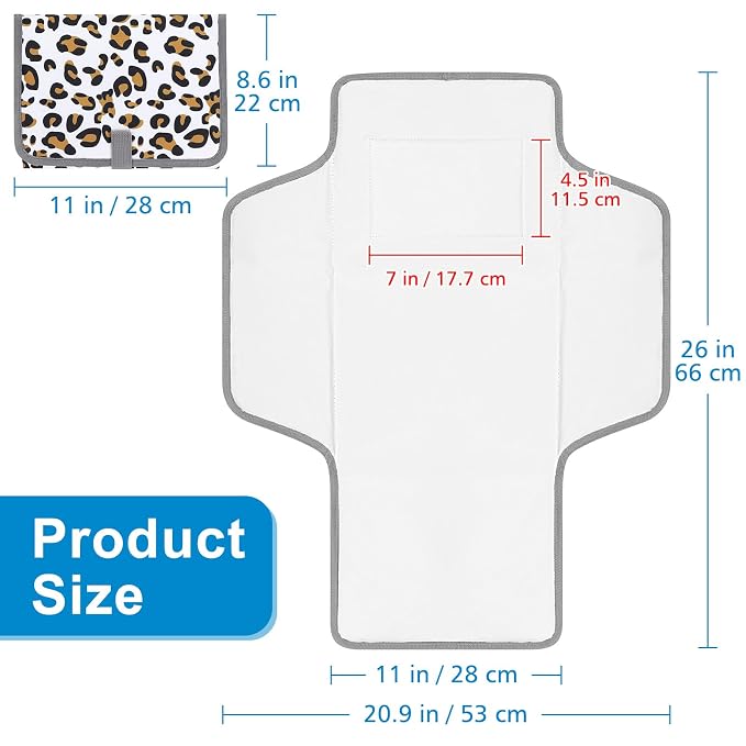 Accmor Portable Diaper Changing Pad, Waterproof Baby Changing Mat, Foldable - Image 6