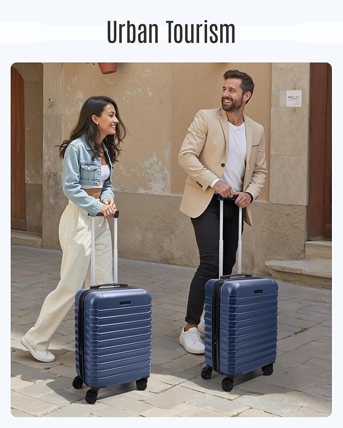 LIGHT FLIGHT Carry On Luggage 22x14x9 Airline Approved, Carry On Suitcases - Image 8