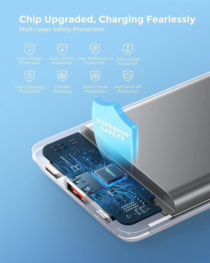 VEEKTOMX Small Portable Charger, Mini Power Bank 10000mAh, PD 22.5W Fast - Image 8