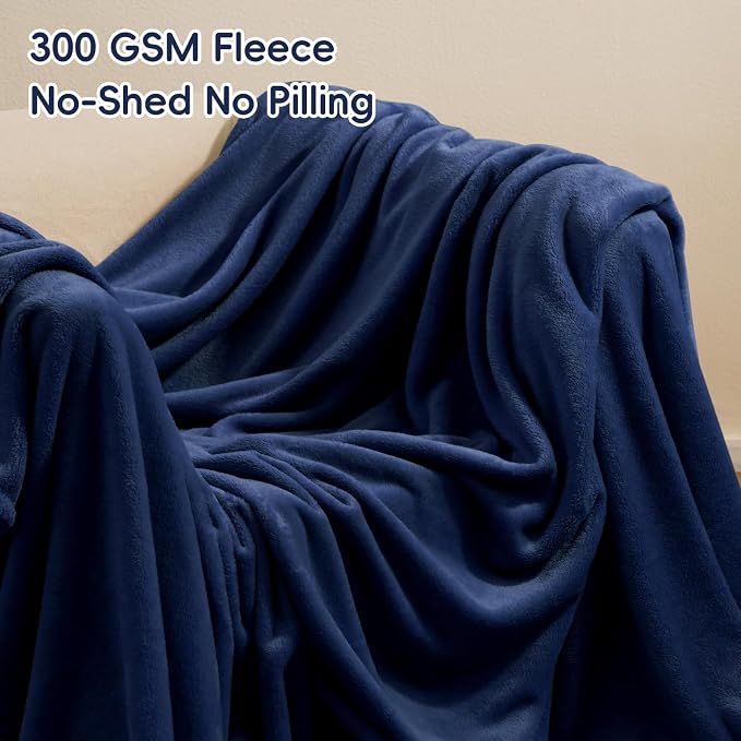 PHF Ultra Soft Fleece Blanket Twin Size, No Shed No Pilling Luxury Plush Cozy - Image 3