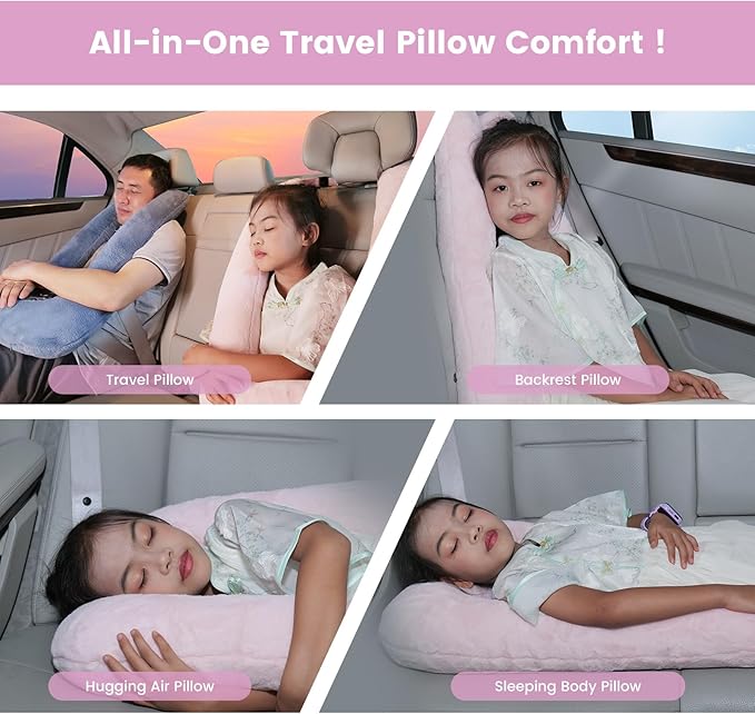 Car Pillow for Kids, Professional Inflatable Kids Car Pillow for Sleeping - Image 6