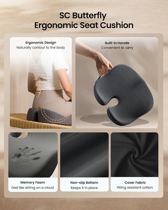 ProtoArc Seat Cushion, Office Chair Cushion - Image 7