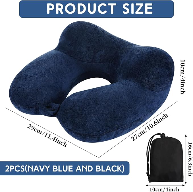 Sintuff 2 Pack Inflatable Travel Pillow - Image 2