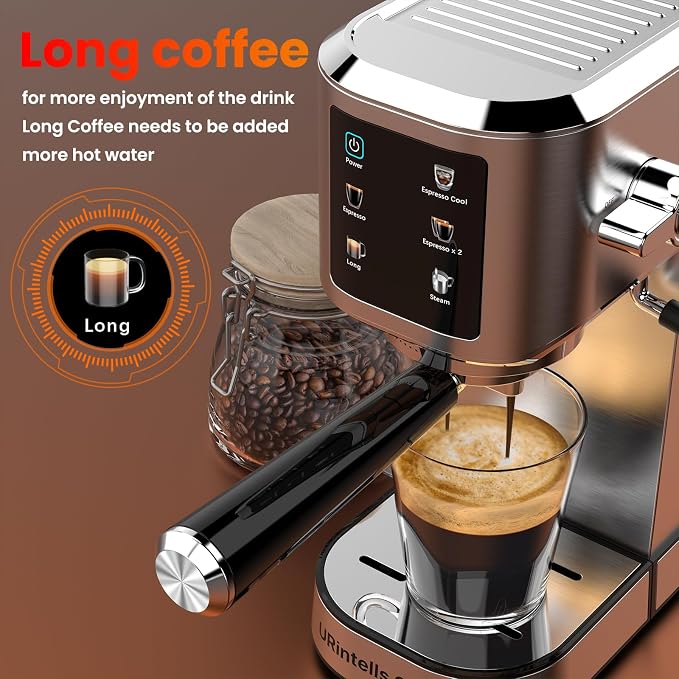 Espresso Machine 20 Bar, Touchscreen Espresso Maker - Image 5