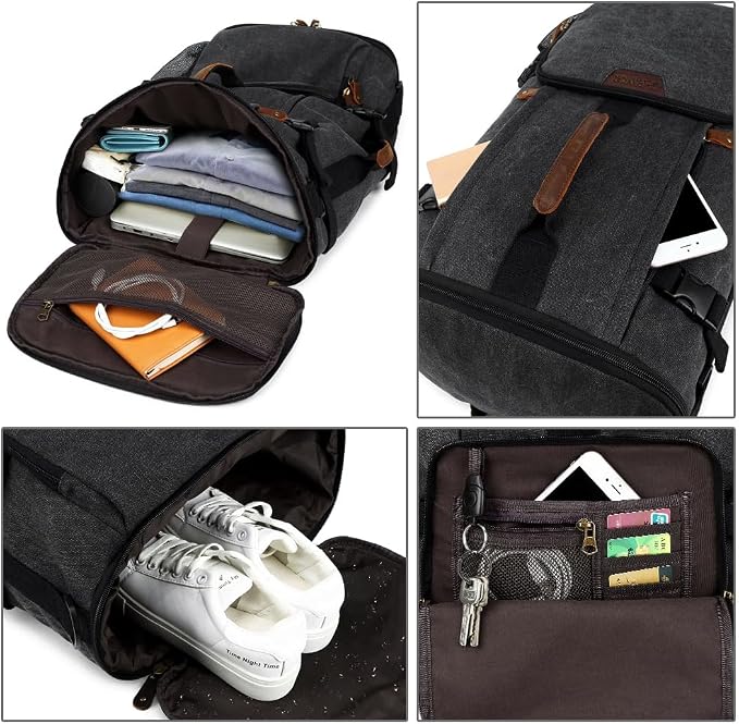 G-FAVOR Travel Backpack for Men, 40L Flight Approved Carry On Backpack - Image 5