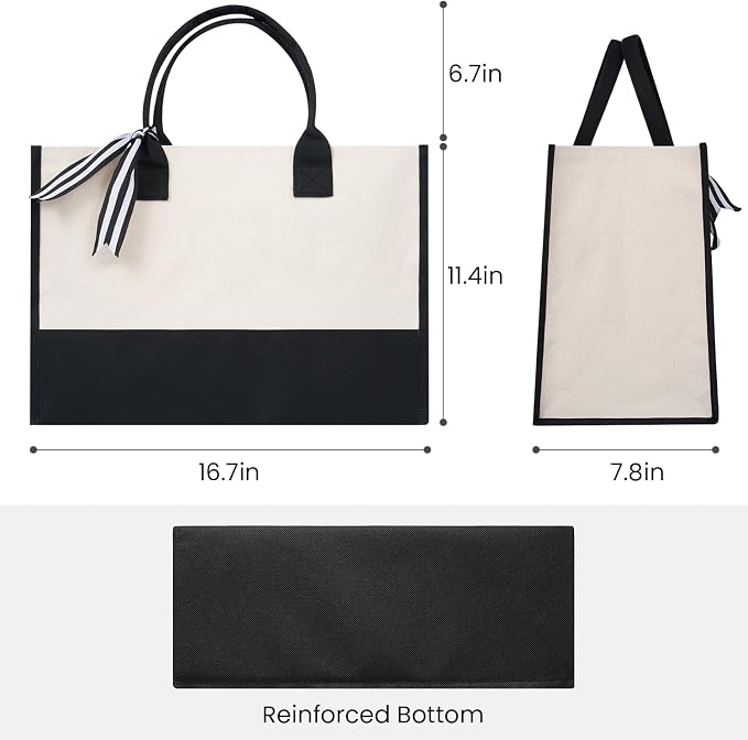 BAGAIL Initial Tote Bag, Personalized Birthday Gifts - Image 5