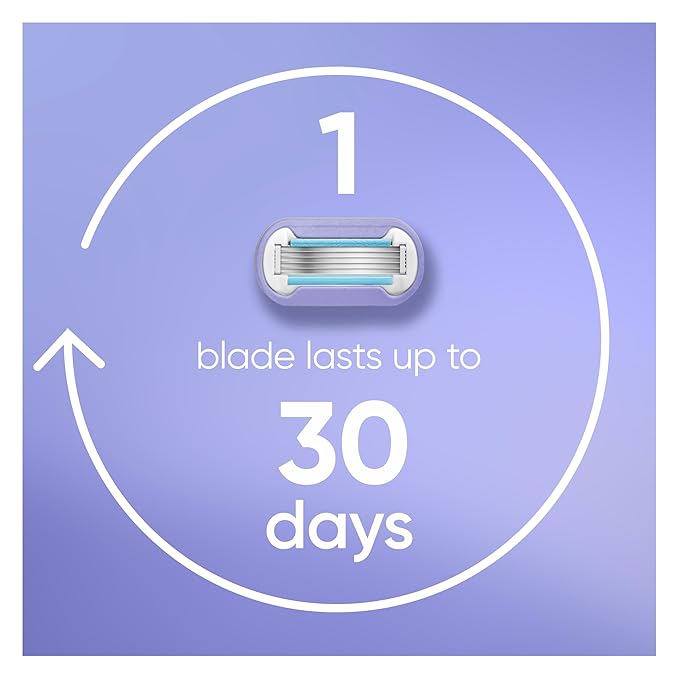 Gillette Venus Deluxe Smooth Swirl Women's Razor Handle + 2 Blade Refills - Image 5