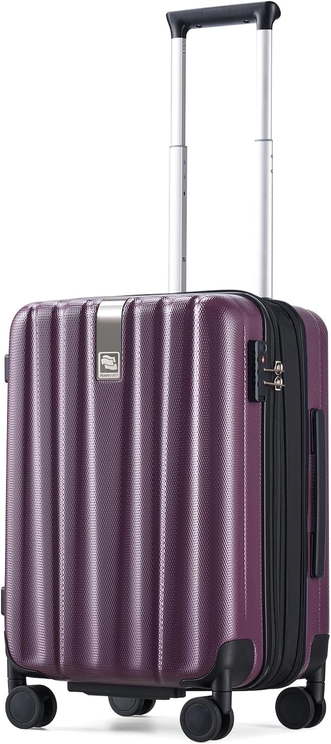 Hanke 20 Inch Expandable Carry on Luggage 22x14x9 Airline Approved Lightweight by Hanke