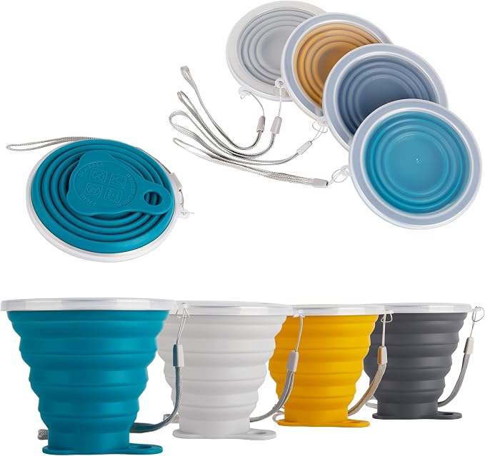 IYYI Collapsible Cup for Traveling, Silicone Foldable Cup, Camping Mug - Image 9