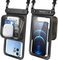 Niveaya [Floatable Floating Waterproof Phone Pouch 2 Pack-Up to 8.5", Large by Niveaya