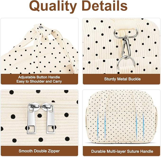 Corduroy Lunch Box Lunch Bag for Women Adults Men, Cute Insulated Work Reusable - Image 6