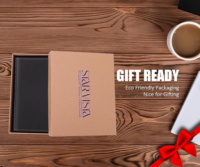 STAR VISTA Albatross Leather Travel Passport Holder, Minimalist Design - Image 9