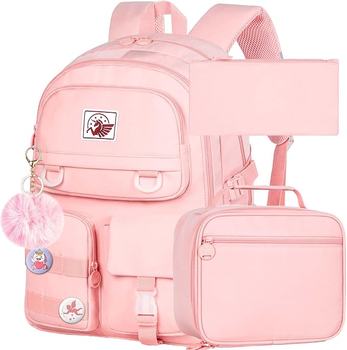 CCJPX Girls Backpack, 16 inch School Laptop Bag College Bookbag, Anti Theft by CCJPX