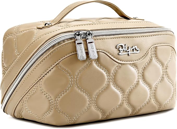Travel Makeup Bags for Women Cosmetic Bag: Puffy Make up Bags Set of 3 by BOYATU