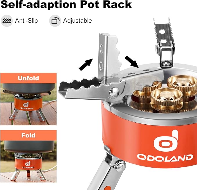Odoland 5000W Portable Camping Stove Lightweight Camp Stove Collapsible - Image 4