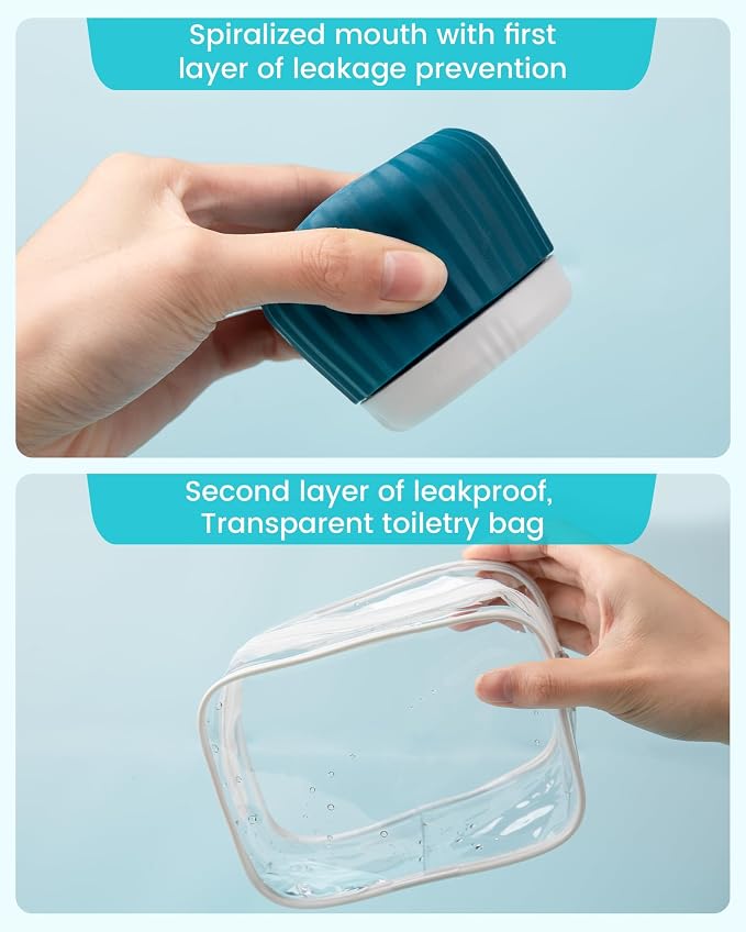Travel Containers for Toiletries 4 Pack, TSA Approved Travel Size Toiletries - Image 9