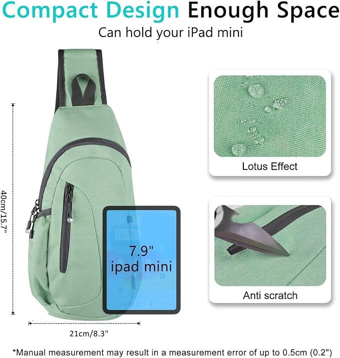 TITECOUGO Small Sling Bag, Lightweight Crossbody Backpack - Image 4