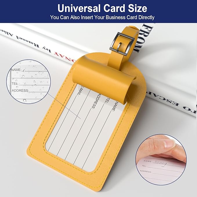 FESAS 3 Pack A-Z Alphabet Luggage Tags - Image 7